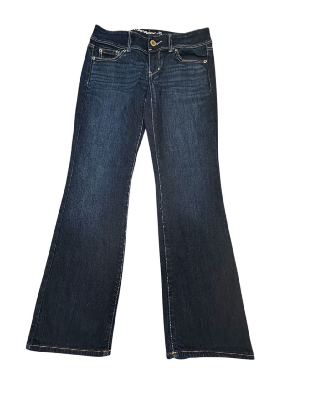 American Eagle Outfitters Women's Size 4 Flare SlimBoot Jeans Blue Denim